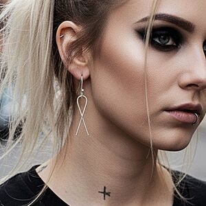 5 For $25💫Silver Minimalist Geometric Wire Dangles